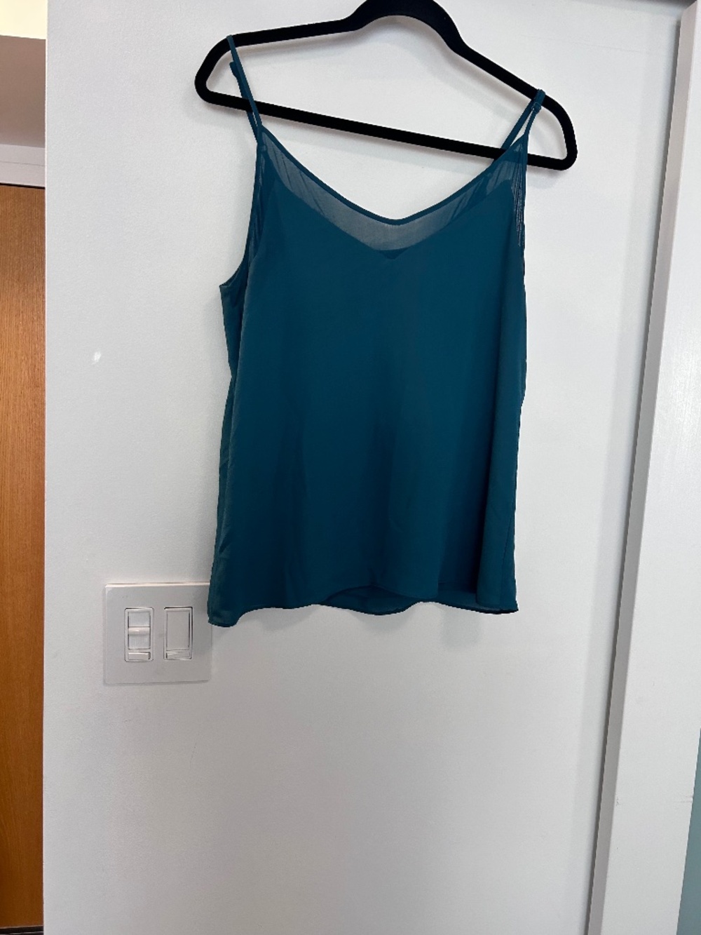 Emerald green lined cami